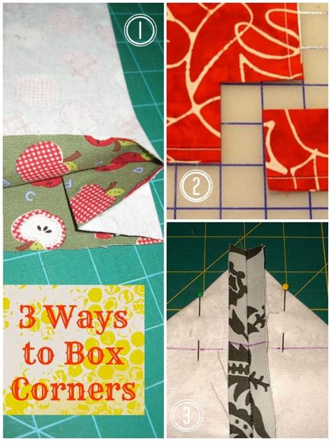 how to make metal box corners|how to sew tablecloth corners.